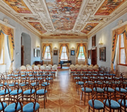 Baroque Concert Hall at Lobkowicz Palace at Prague Castle